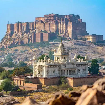 Meharangarh Fort view from Jaswat Thada